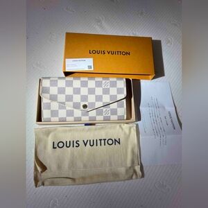 Louis Vuitton Damier Azur Canvas Sarah Wallet